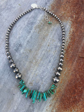 Load image into Gallery viewer, Kingman Turquoise &amp; Authentic Navajo Pearl Beads Necklace