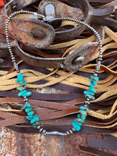 Load image into Gallery viewer, Kingman Turquoise &amp; Authentic Navajo Pearl Bead Necklace