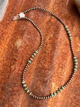 Load image into Gallery viewer, Sage Green Kingman Turquoise and Navajo Pearl Necklace