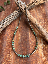 Load image into Gallery viewer, Sage Green Kingman Turquoise and Navajo Pearl Necklace