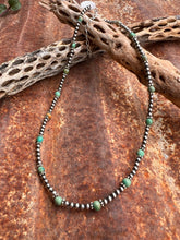 Load image into Gallery viewer, Sage Green Kingman Turquoise and Navajo Pearl Necklace