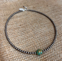 Load image into Gallery viewer, Sage Green Kingman Turquoise and Navajo Pearl Necklace