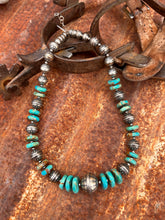 Load image into Gallery viewer, Kingman Turquoise and Navajo Pearl Necklace