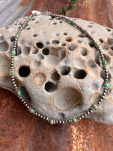 Load image into Gallery viewer, Sage Green Kingman Turquoise and Navajo Pearl Necklace