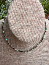 Load image into Gallery viewer, Sage Green Kingman Turquoise and Navajo Pearl Necklace