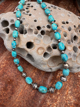 Load image into Gallery viewer, Kingman Turquoise and Navajo Pearl Necklace