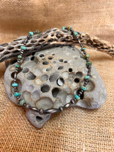 Load image into Gallery viewer, Sage Green Kingman Turquoise and Navajo Pearl Necklace