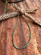 Load image into Gallery viewer, Sage Green Kingman Turquoise and Navajo Pearl Necklace