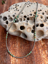 Load image into Gallery viewer, Sage Green Kingman Turquoise and Navajo Pearl Necklace