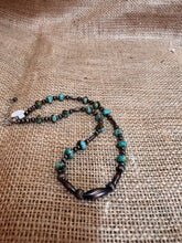 Load image into Gallery viewer, Sage Green Kingman Turquoise and Navajo Pearl Necklace