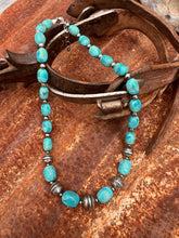 Load image into Gallery viewer, Kingman Turquoise and Navajo Pearl Necklace