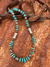 Load image into Gallery viewer, Kingman Turquoise and Navajo Pearl Necklace