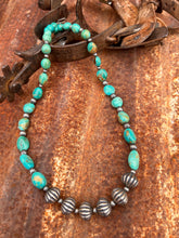 Load image into Gallery viewer, Kingman Turquoise and Navajo Pearl Necklace