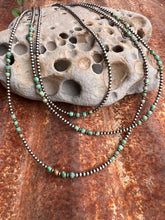 Load image into Gallery viewer, Sage Green Kingman Turquoise and Navajo Pearl Necklace