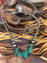 Load image into Gallery viewer, Kingman Turquoise &amp; Authentic Navajo Pearl Beads Necklace