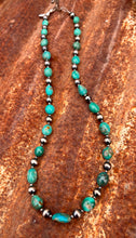 Load image into Gallery viewer, Kingman Turquoise and Navajo Pearl Necklace