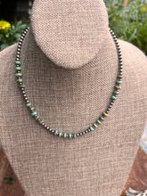 Load image into Gallery viewer, Sage Green Kingman Turquoise and Navajo Pearl Necklace