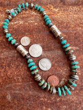 Load image into Gallery viewer, Kingman Turquoise and Navajo Pearl Necklace