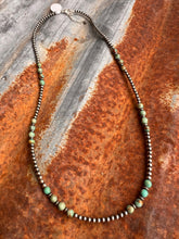 Load image into Gallery viewer, Sage Green Kingman Turquoise and Navajo Pearl Necklace