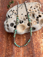 Load image into Gallery viewer, Sage Green Kingman Turquoise and Navajo Pearl Necklace