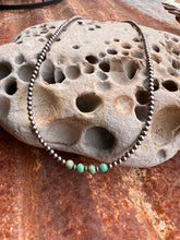 Load image into Gallery viewer, Sage Green Kingman Turquoise and Navajo Pearl Necklace