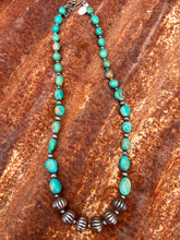 Load image into Gallery viewer, Kingman Turquoise and Navajo Pearl Necklace