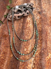 Load image into Gallery viewer, Sage Green Kingman Turquoise and Navajo Pearl Necklace