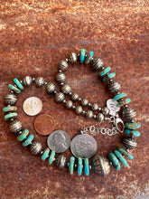 Load image into Gallery viewer, Kingman Turquoise and Navajo Pearl Necklace