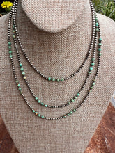 Load image into Gallery viewer, Sage Green Kingman Turquoise and Navajo Pearl Necklace
