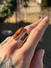 Load image into Gallery viewer, Spiny Oyster &amp; Ammolite Ring