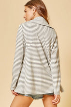 Load image into Gallery viewer, Jacket - Side  Zipper With Stripes Grey