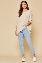 Load image into Gallery viewer, Top Boat Neck with Dolman Sleeves, Taupe