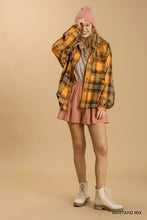 Load image into Gallery viewer, Shacket - Plaid Oversized Yellow Mix