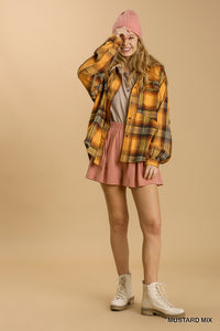 Shacket - Plaid Oversized Yellow Mix