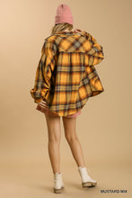 Load image into Gallery viewer, Shacket - Plaid Oversized Yellow Mix