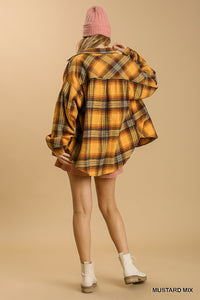 Shacket - Plaid Oversized Yellow Mix