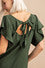 Load image into Gallery viewer, Shirt - Flutter Sleeve With Back Tie Bow Olive