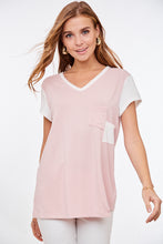 Load image into Gallery viewer, Shirt Short Sleeve with Pocket Pink