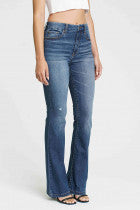 Load image into Gallery viewer, Jeans Aliyah High Rise Flare Access Denied -