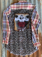 Load image into Gallery viewer, Long Sleeve Light Weight Plaid -&quot;You Can&#39;t Knock a Woman Off A Pedestal&quot;