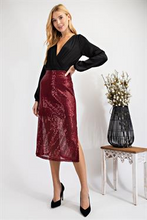 Load image into Gallery viewer, Skirt Sequin- Red