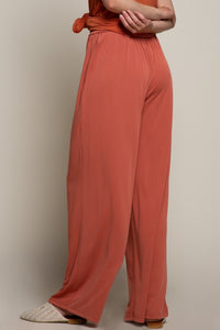 Pants - Wide leg Orange