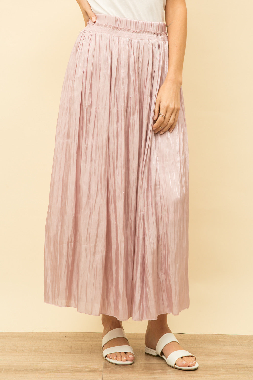 Skirt - Long Crinkled, Blush