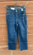 Load image into Gallery viewer, Jeans- High Waisted Cropped Straight Fit W/ Side Slit