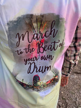 Load image into Gallery viewer, Long Sleeve Light Weight Plaid - Tee Pee &quot;March To The Beat Of Your Own Drum&quot;