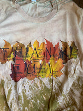 Load image into Gallery viewer, T Shirt  &quot;Thankful&quot; with Bible Verses on Bleach Treated Peach and Green