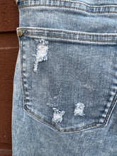 Load image into Gallery viewer, Jeans- High Rise Acid Washed Destructed Skinny