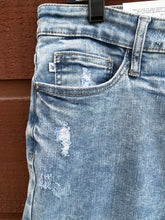 Load image into Gallery viewer, Jeans- High Rise Acid Washed Destructed Skinny