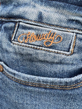 Load image into Gallery viewer, Jeans- Howdy Embroidery Boyfriend w/side Seam Stitch