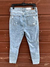 Load image into Gallery viewer, Jeans- High Rise Acid Washed Destructed Skinny